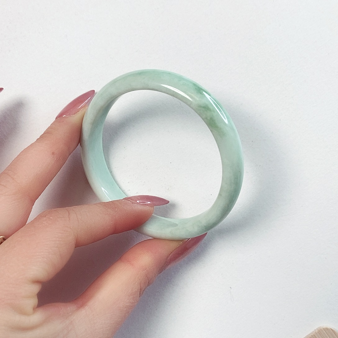 蓝田玉（蛇纹石化大理石玉）手镯未镶嵌