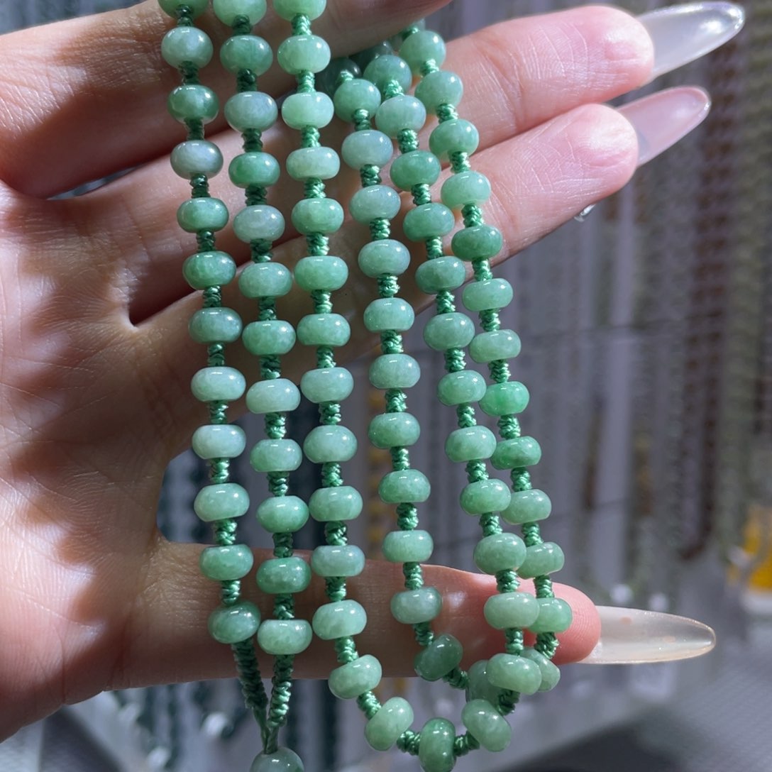 颈饰未镶嵌翡翠珠链