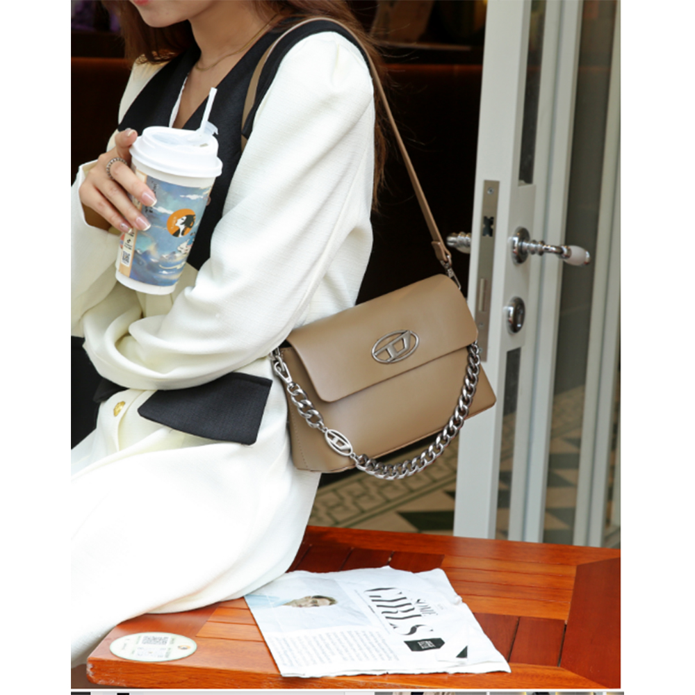 【若汐Rosalie】SKL-6908-泥褐色轻奢时尚气质百搭女士包包