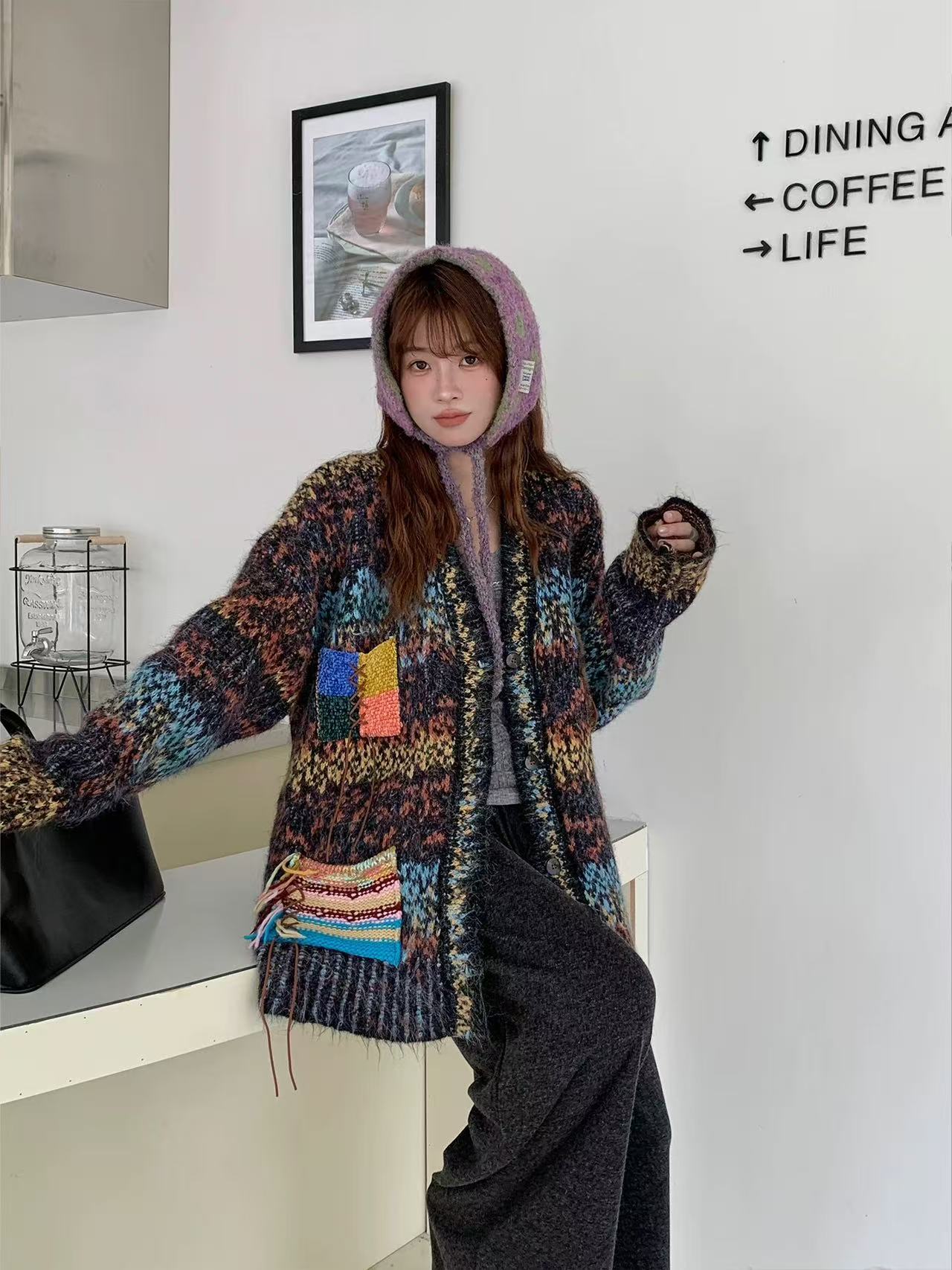 【清】【达叔出品 必属精品】原创设计加厚宽松毛衣外套绝美巨好看