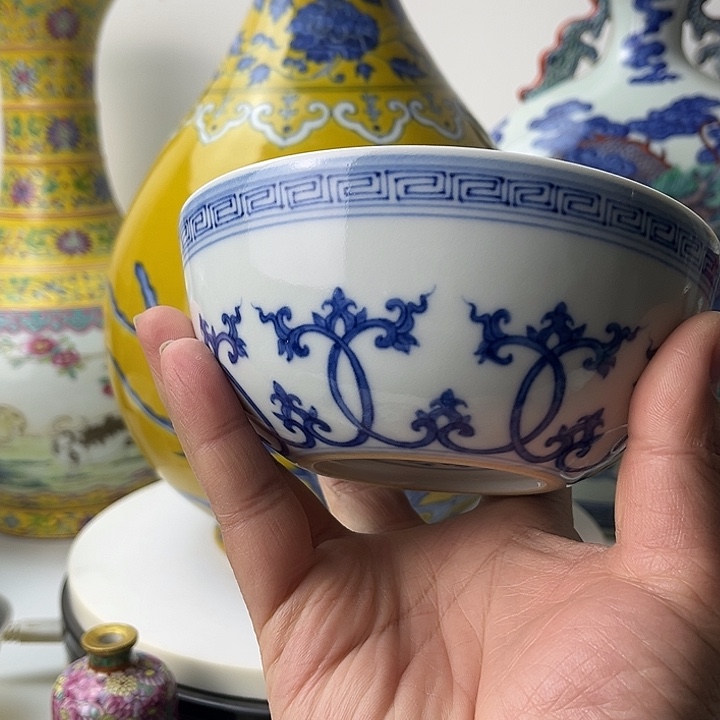 聚***堂摆件陶青花瓷器 青花碗