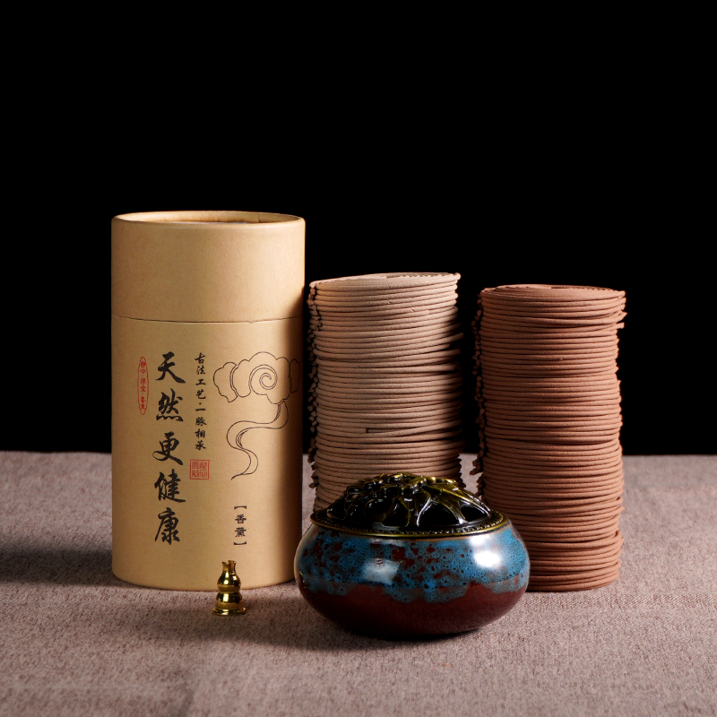 清新盘香手工茉莉玫瑰桂花栀子花艾草薰衣草香办公室高档祛味盘香