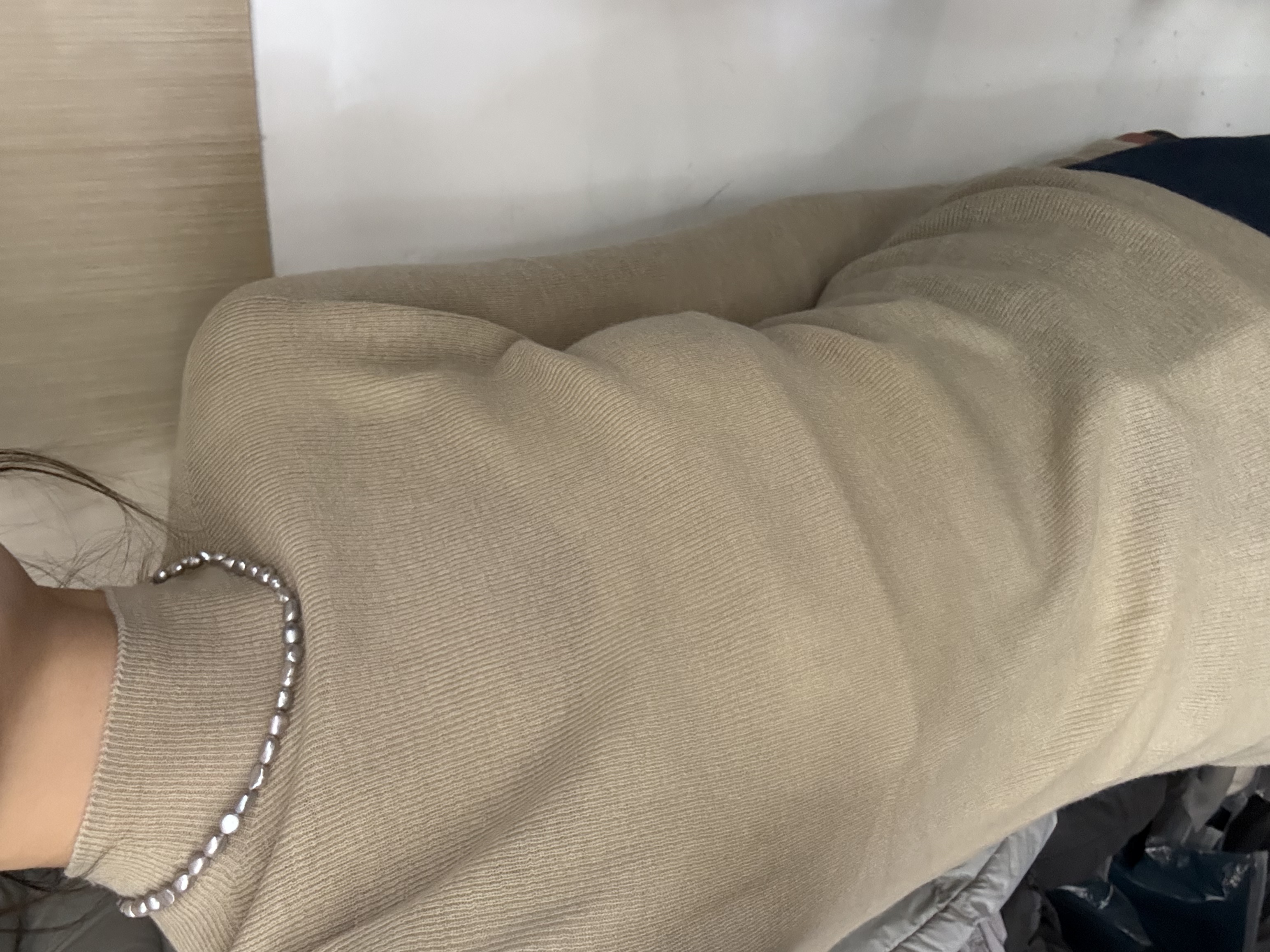 【银子严选】坑条纹半高领打底韩系百搭毛衣