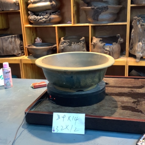 花盆紫砂柴烧圆盆