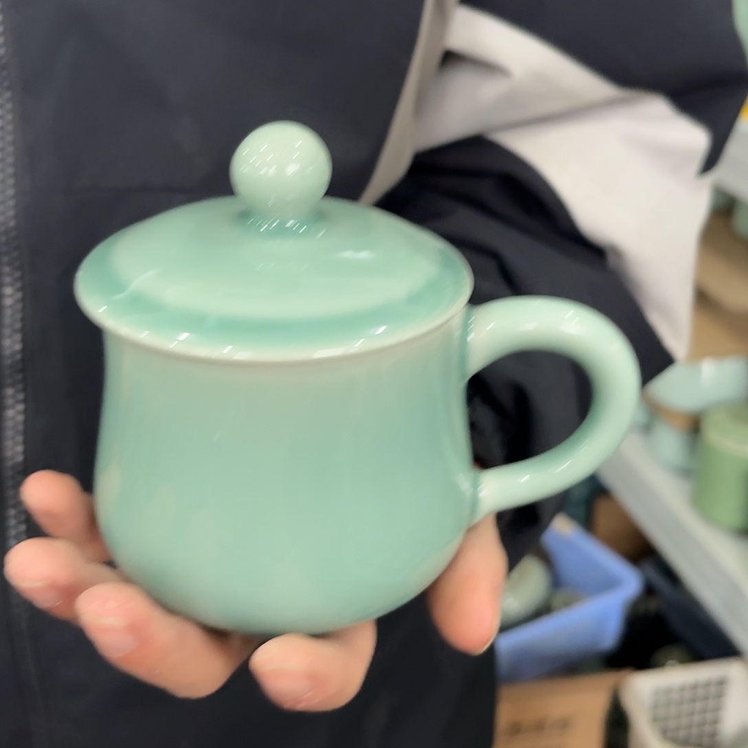 龙泉云间青瓷小米茶器