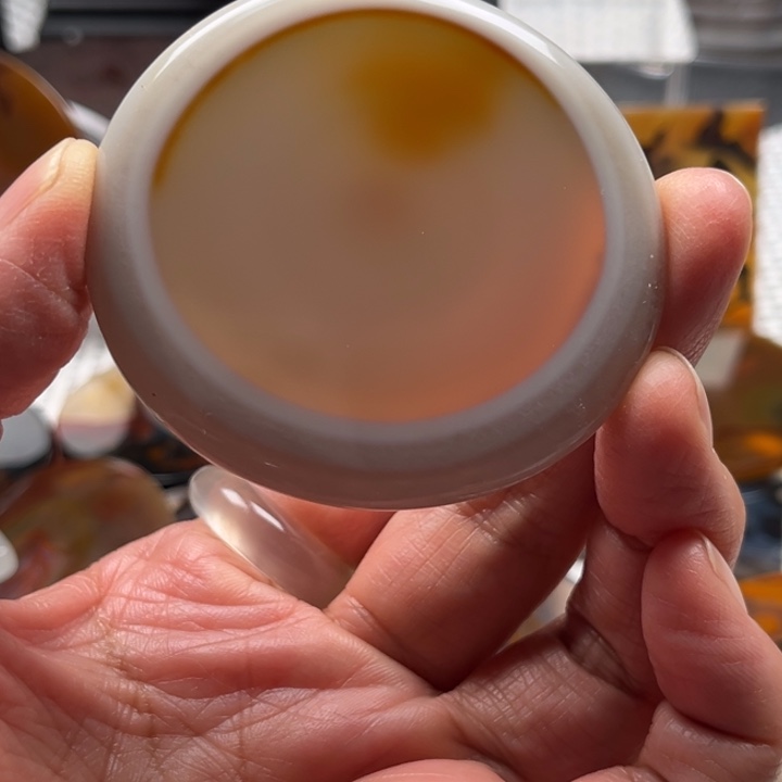 半***兰玛瑙/玉髓未镶嵌吊坠(不含链)