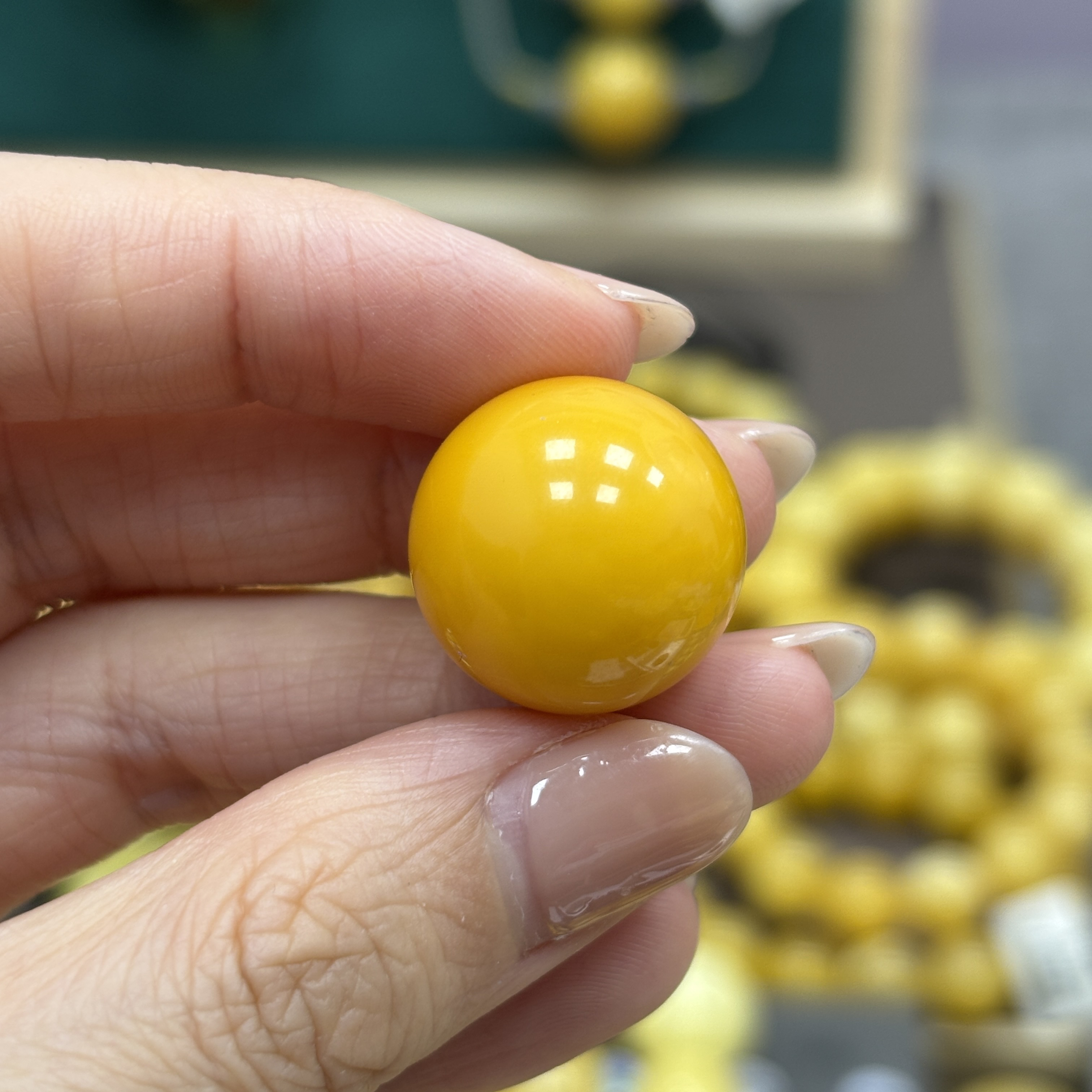 18.5mm 小妖珠宝天然原矿琥珀蜜蜡