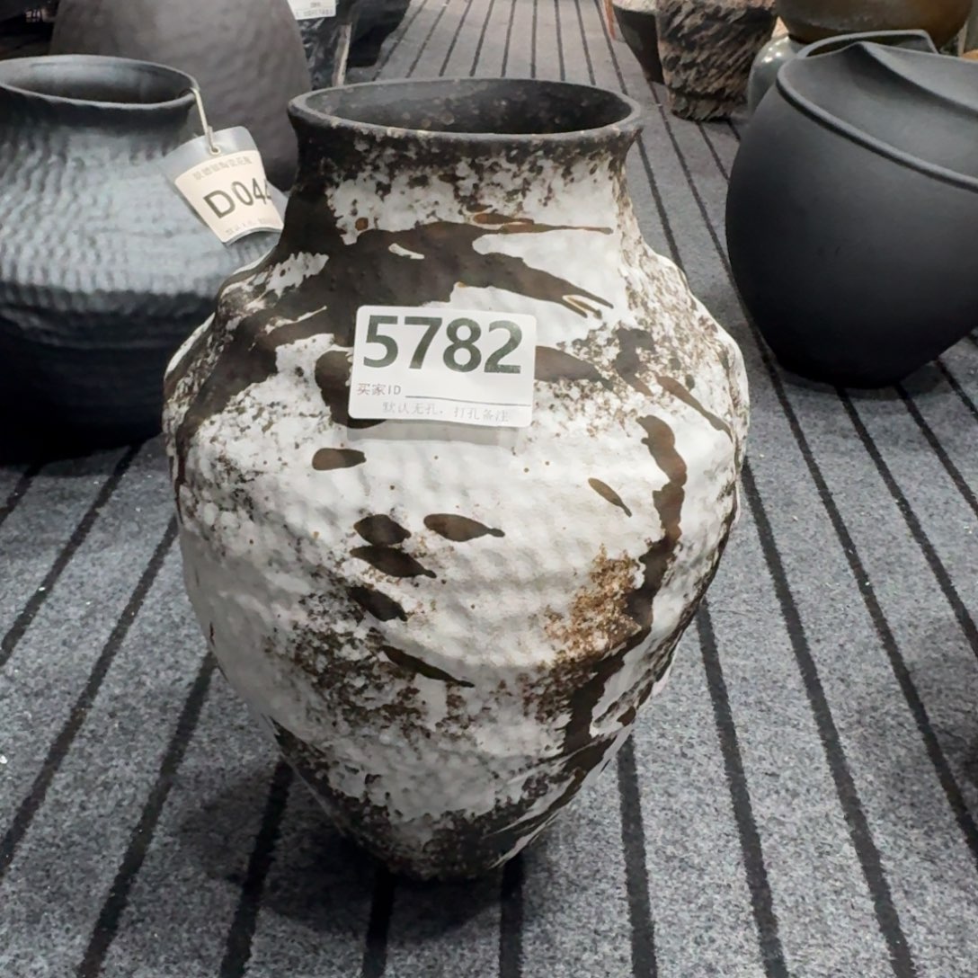 马****摆件陶景德镇高温花瓶编码5782高37口11默认无孔