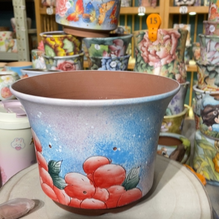 红陶景德镇艺术手绘作品