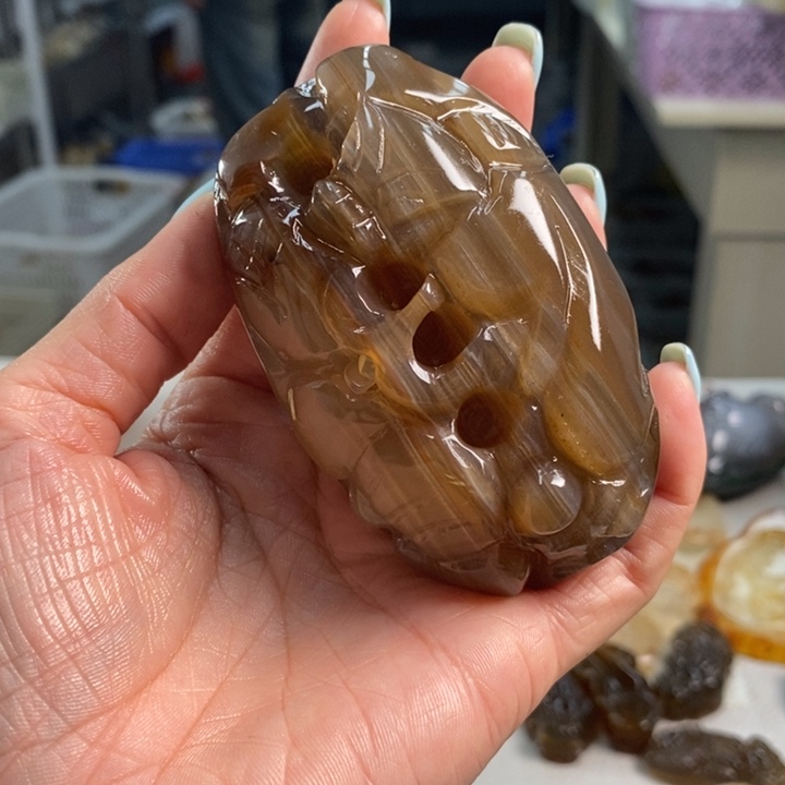 玛瑙/玉髓未镶嵌吊坠(不含链)