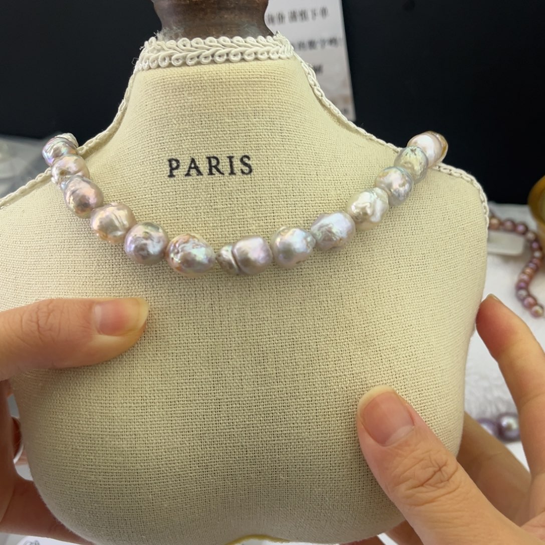 手绳银S925镶嵌淡水珍珠