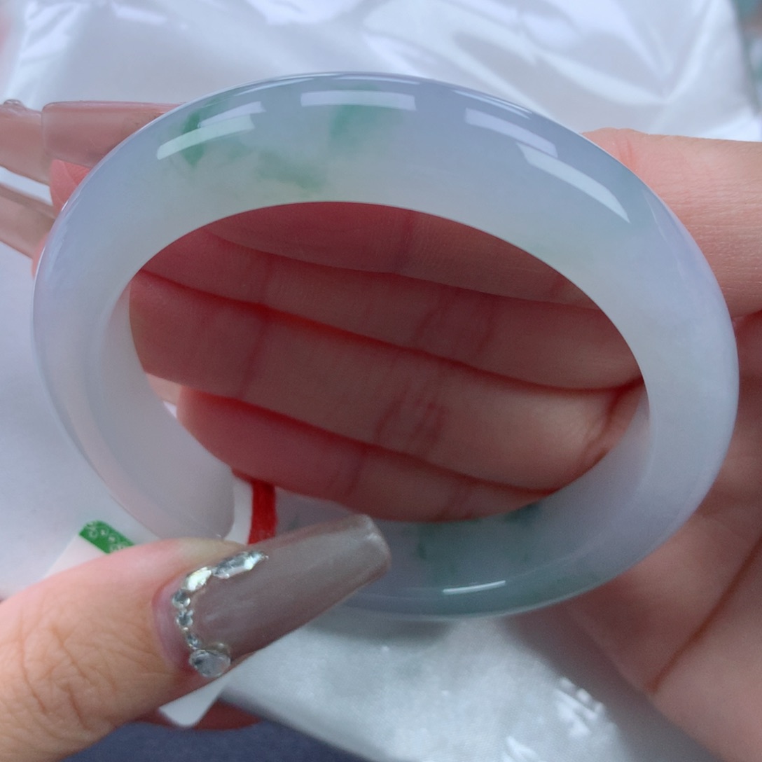 翡翠手镯未镶嵌5354正圈