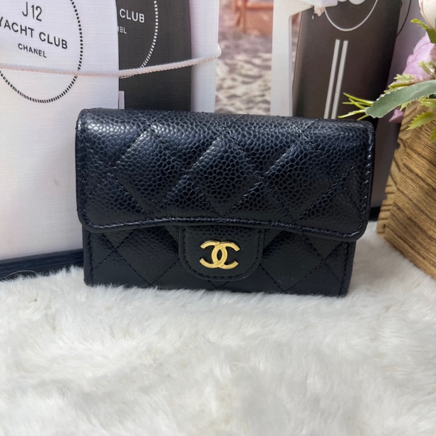 99新 Chanel/香奈儿 香奈儿黑金卡包（23芯片）