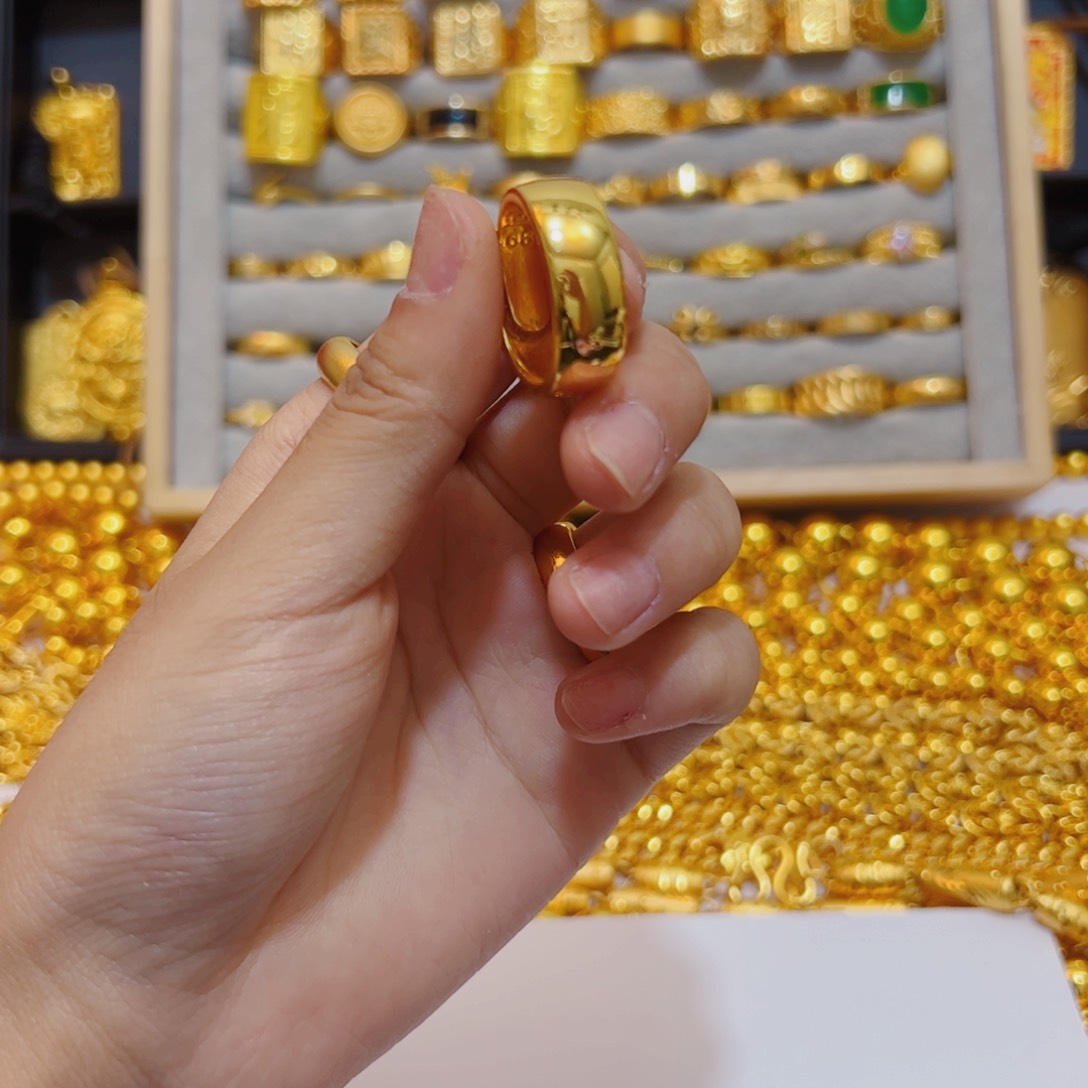 合金无合金无光面开口戒指大号