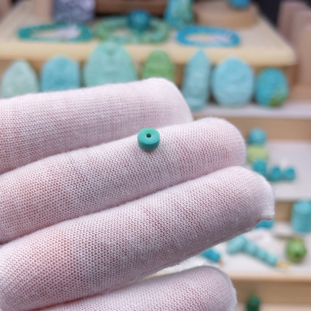 未镶嵌绿松石珠宝奇石卡5+