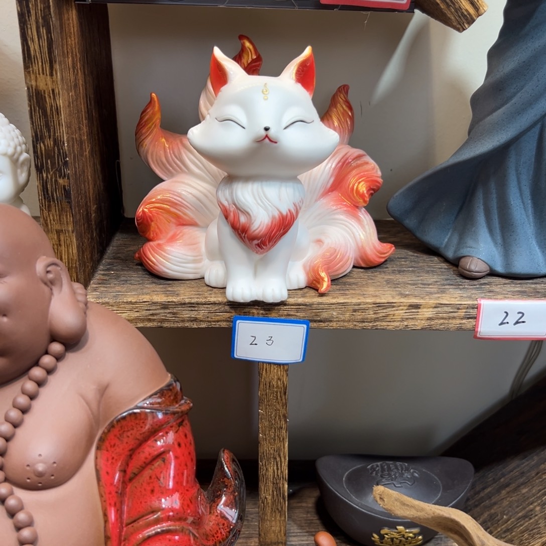 川***紫砂茶宠九尾狐福利