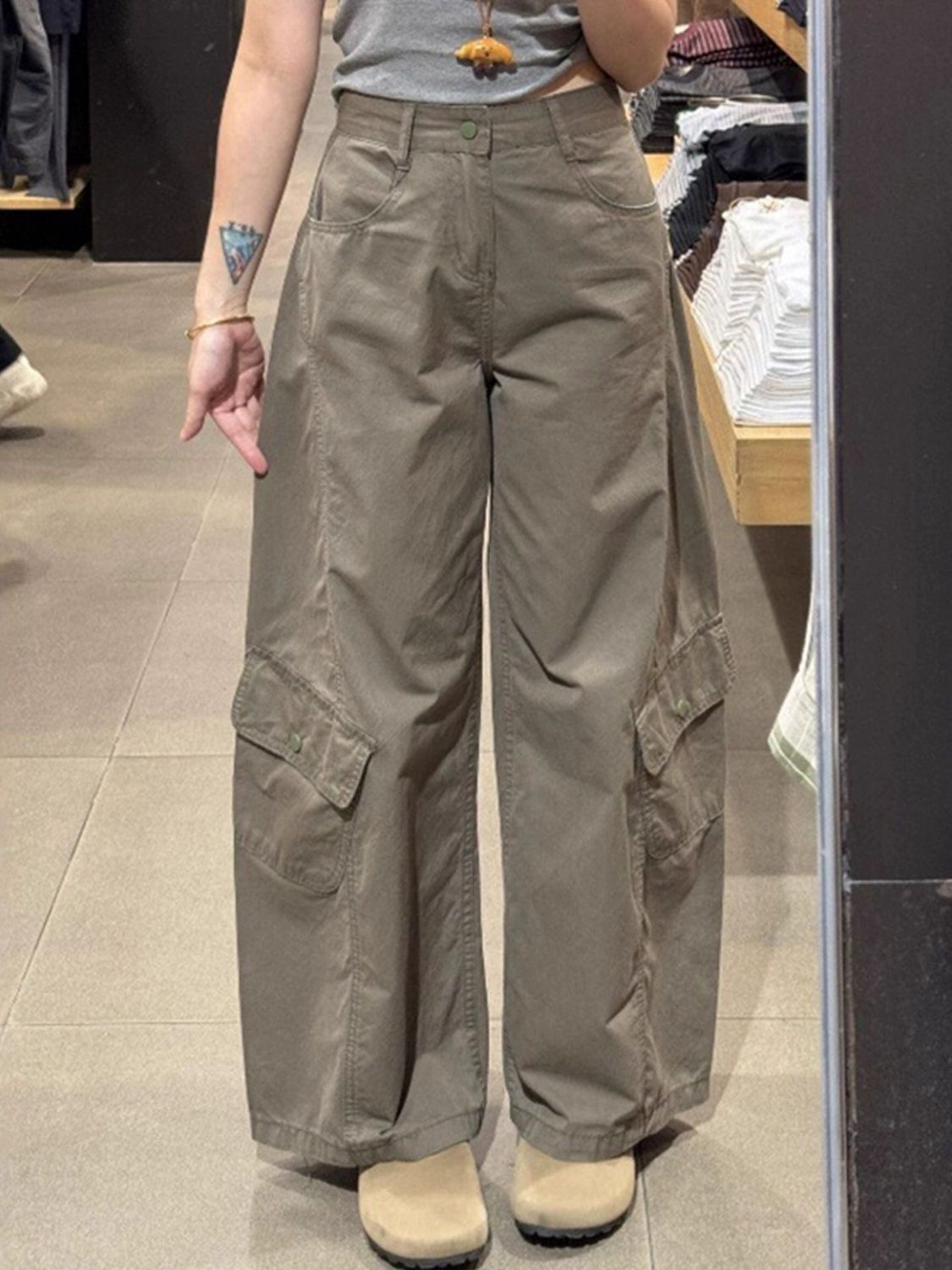 【直播链接】NO退NO换季显高弯刀工装阔牛仔裤【瑕疵孤品】公主病勿拍