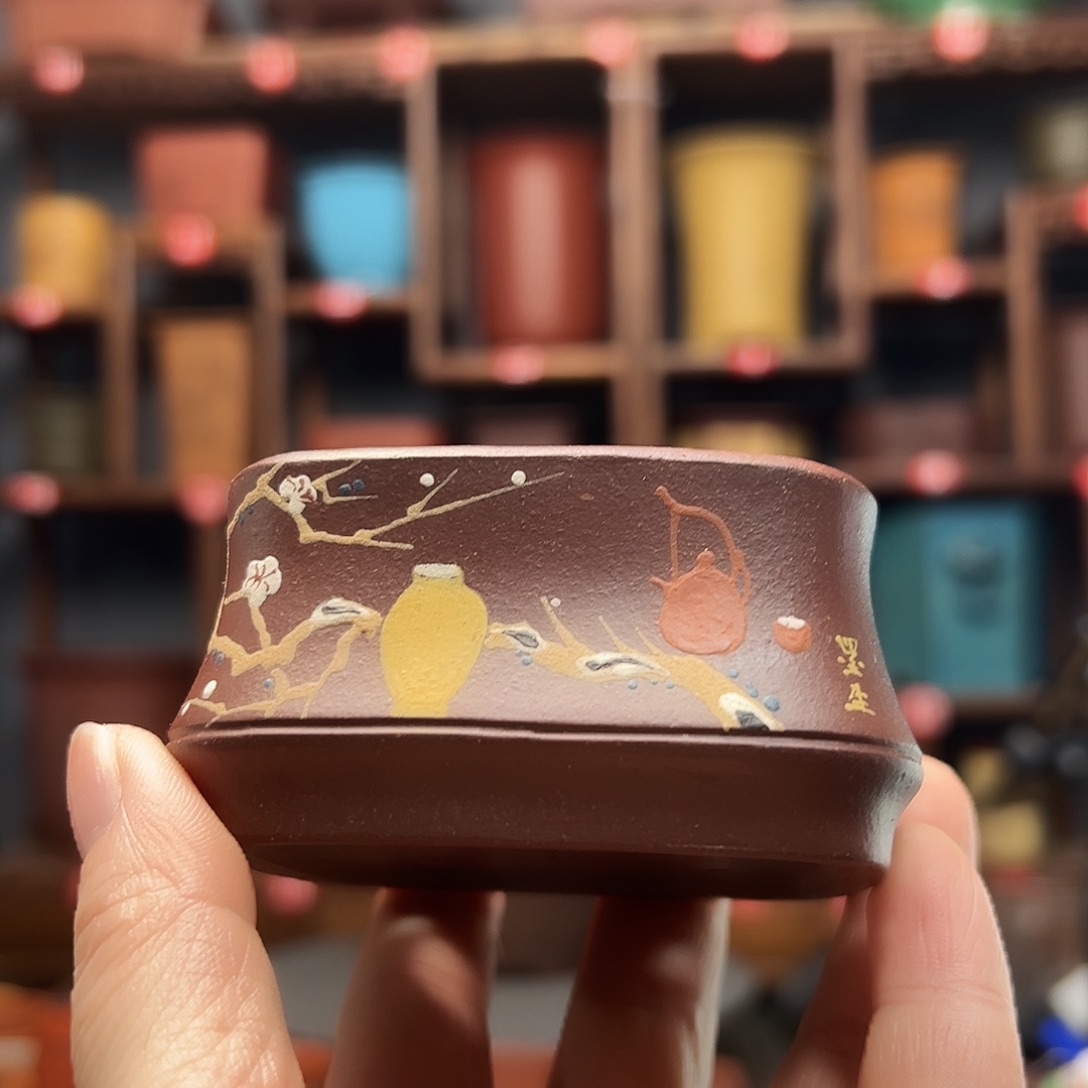 山***司紫砂花盆紫砂花盆