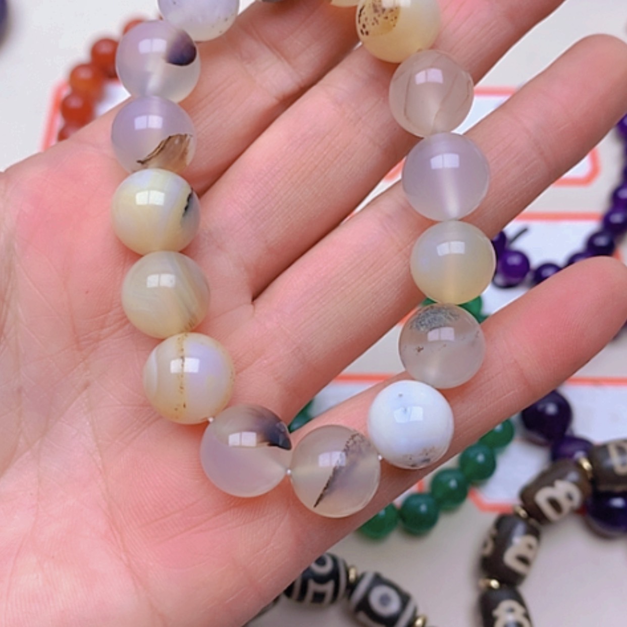 【闪购商品】玛瑙/玉髓珠宝奇石未镶嵌草*