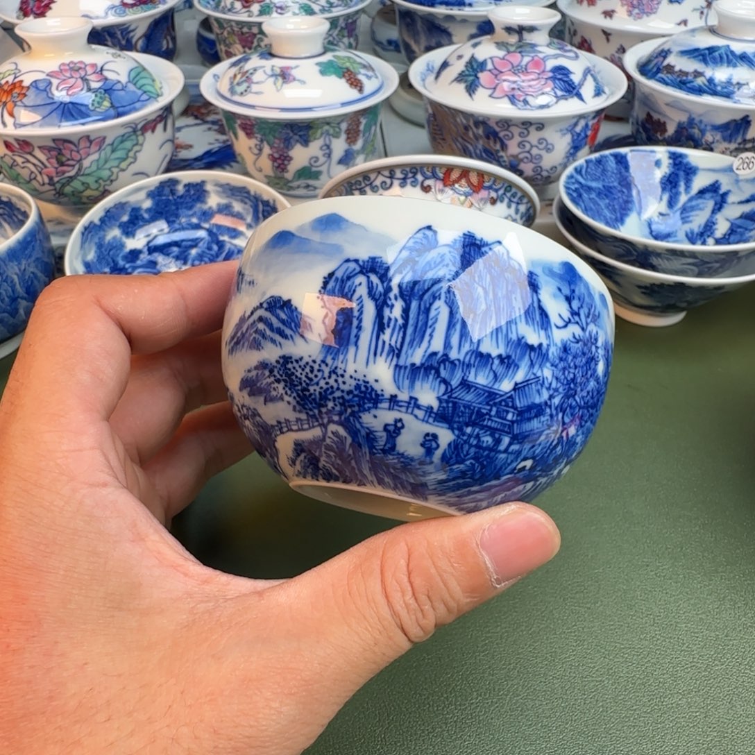 陶纯手工纯手绘茶具，275