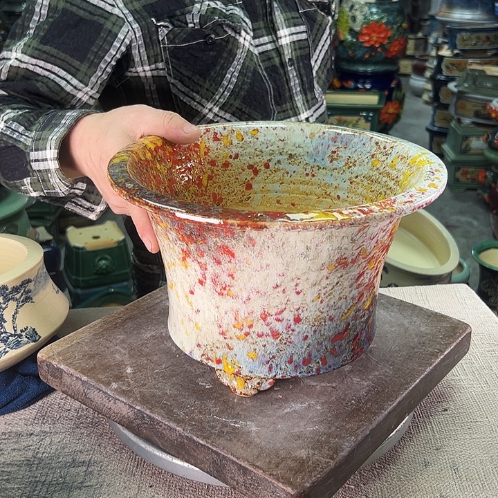 七***喜泳坤堂石湾盆陶瓷