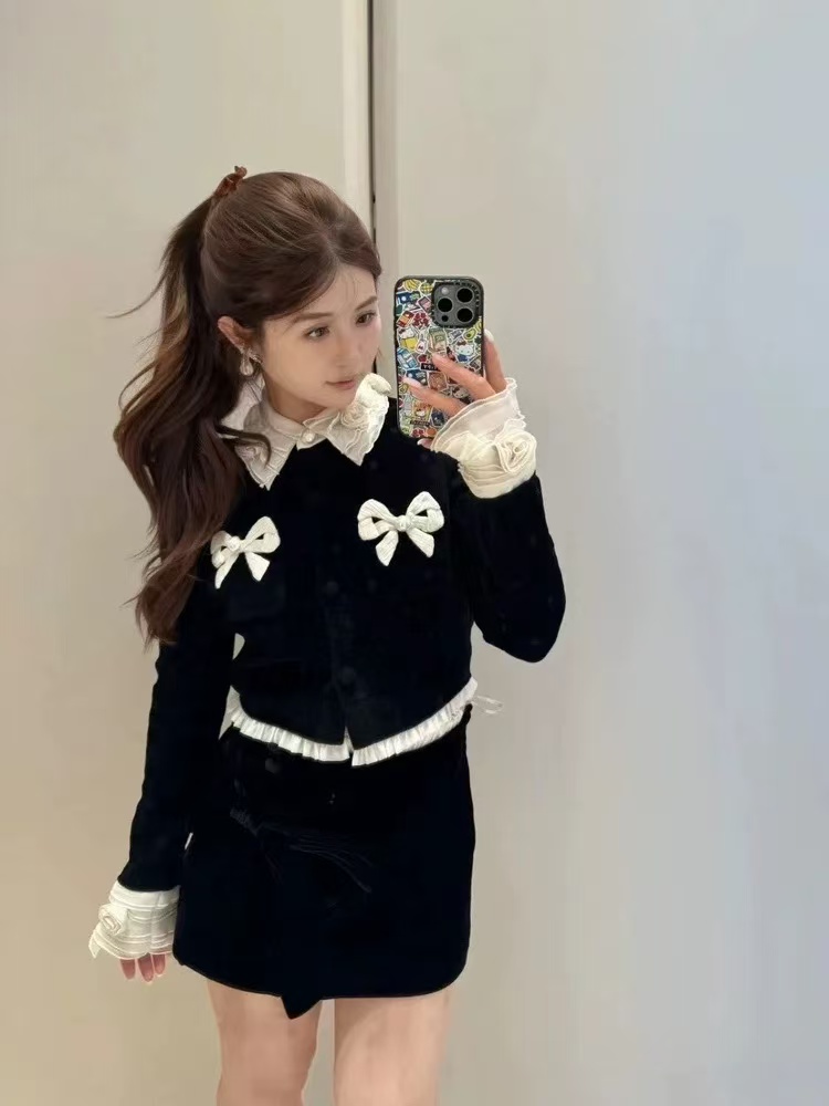 2025明星专柜同款-秋冬拉家雪妮儿面料时尚百搭开衫上衣-14号