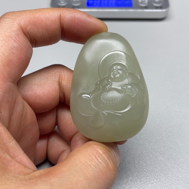 和田玉吊坠(不含链)未镶嵌千*