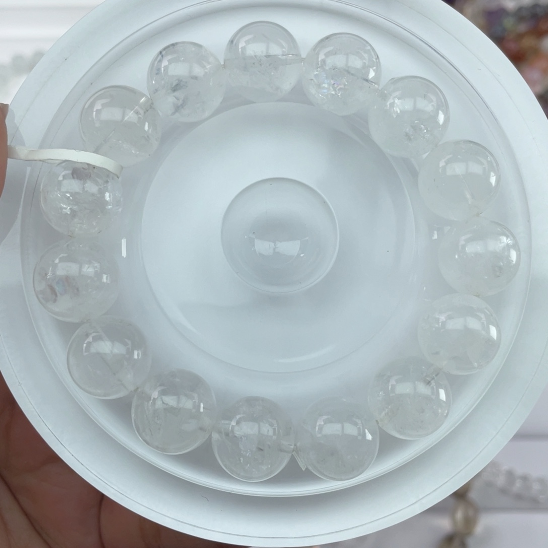 手串未镶嵌水晶010雪花幽灵水晶13m+