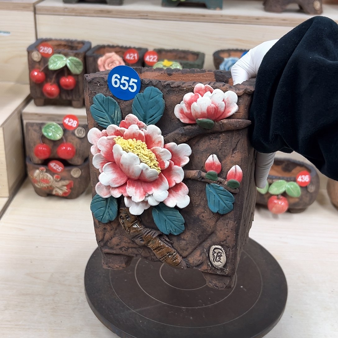 紫砂花盆655号内囗11×12外17.5