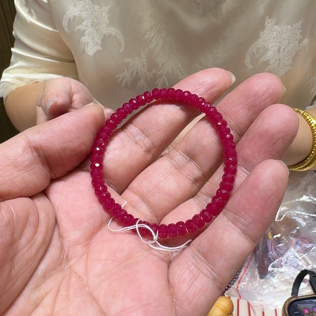 启缘珠宝红宝手链