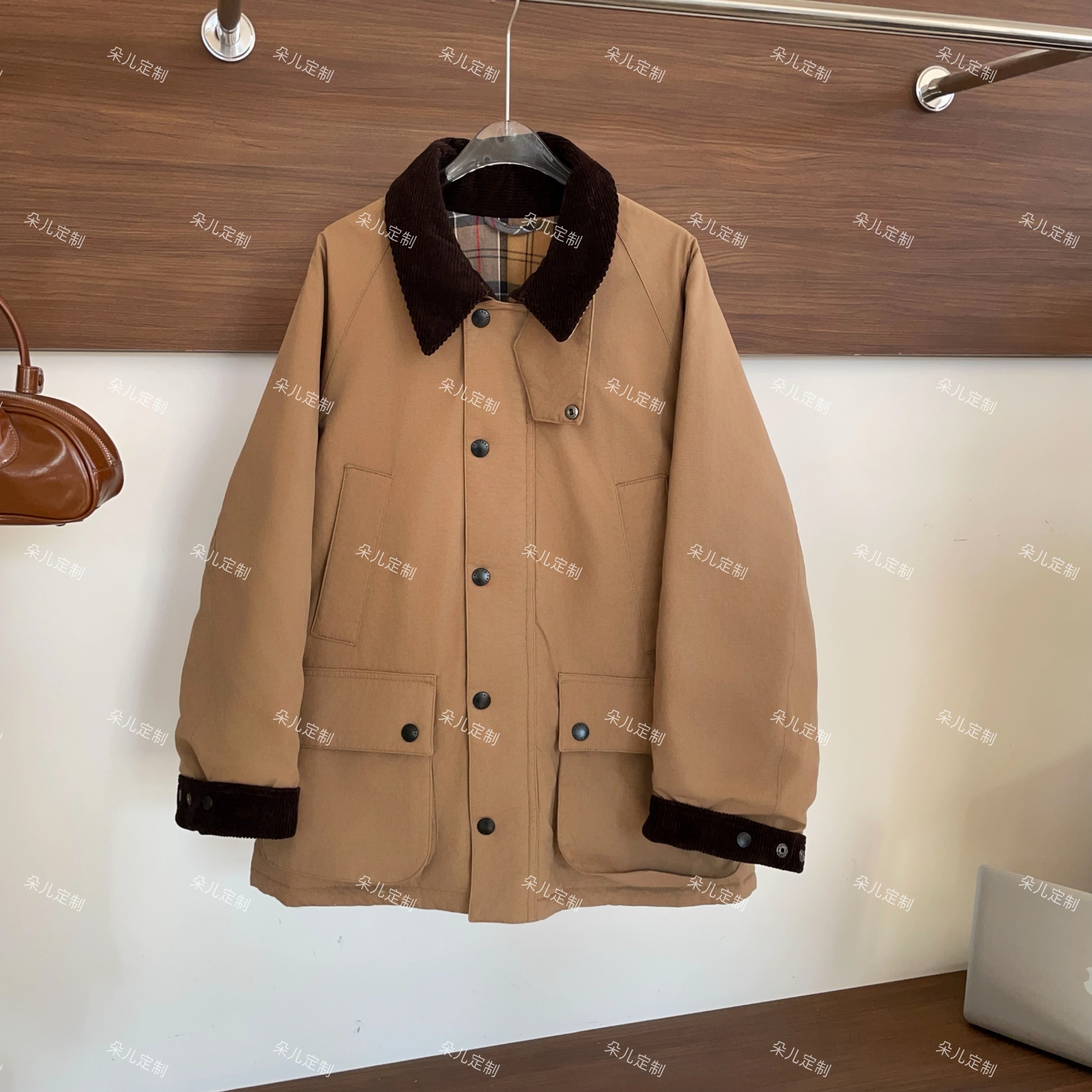 朵儿定制 保暖百搭气质翻领棉服 MB98