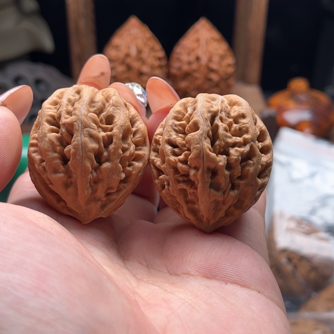 文玩核桃把件关东木子家楸大胖42