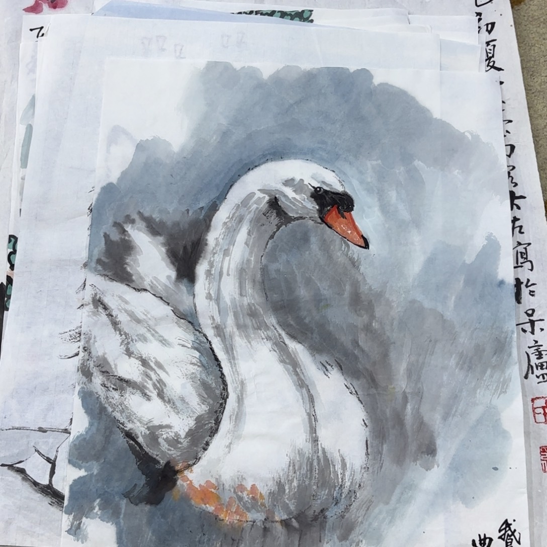 国画国画老师作品刘