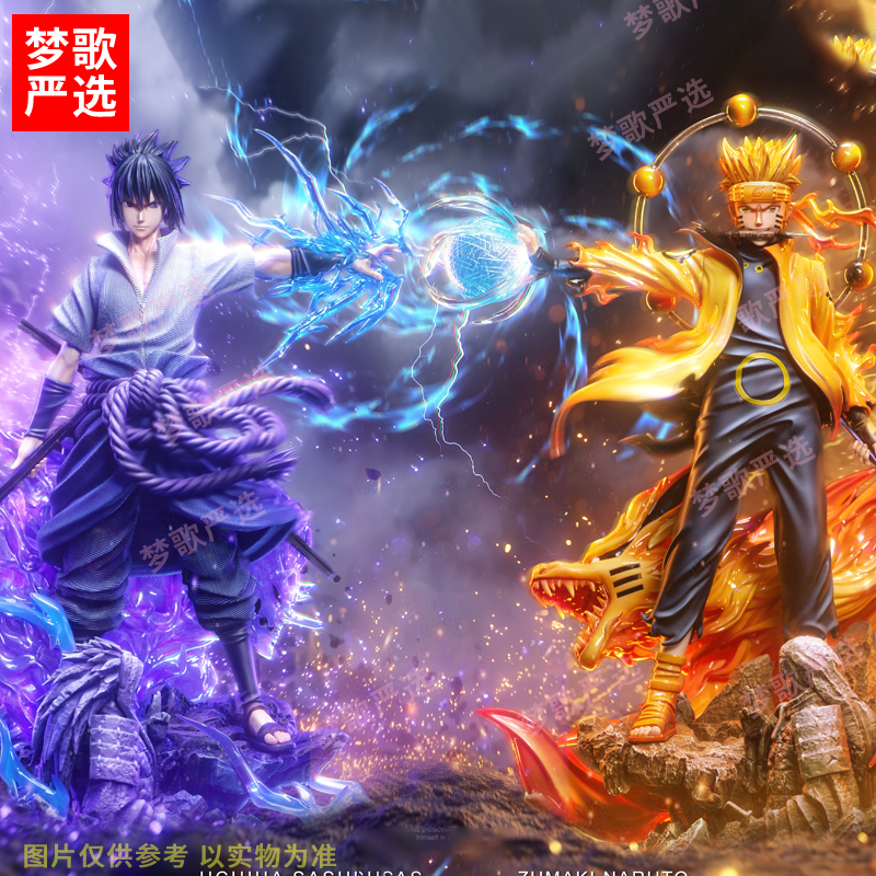 【全款预订】37cm套装AK明人&佐柱忍者动漫桌面周边GK手办模型摆件