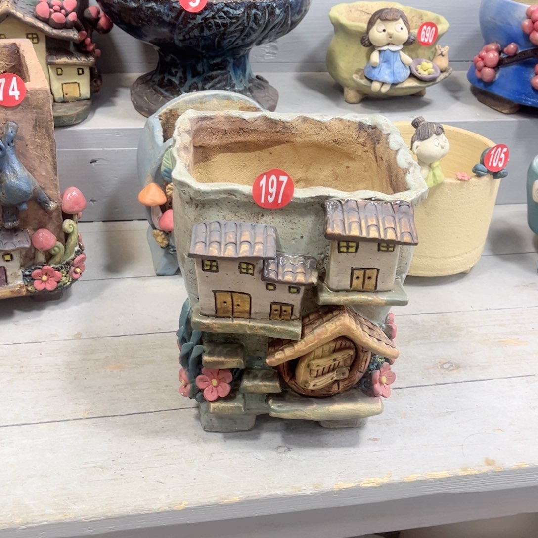 陶瓷197微瑕号陶然花盆