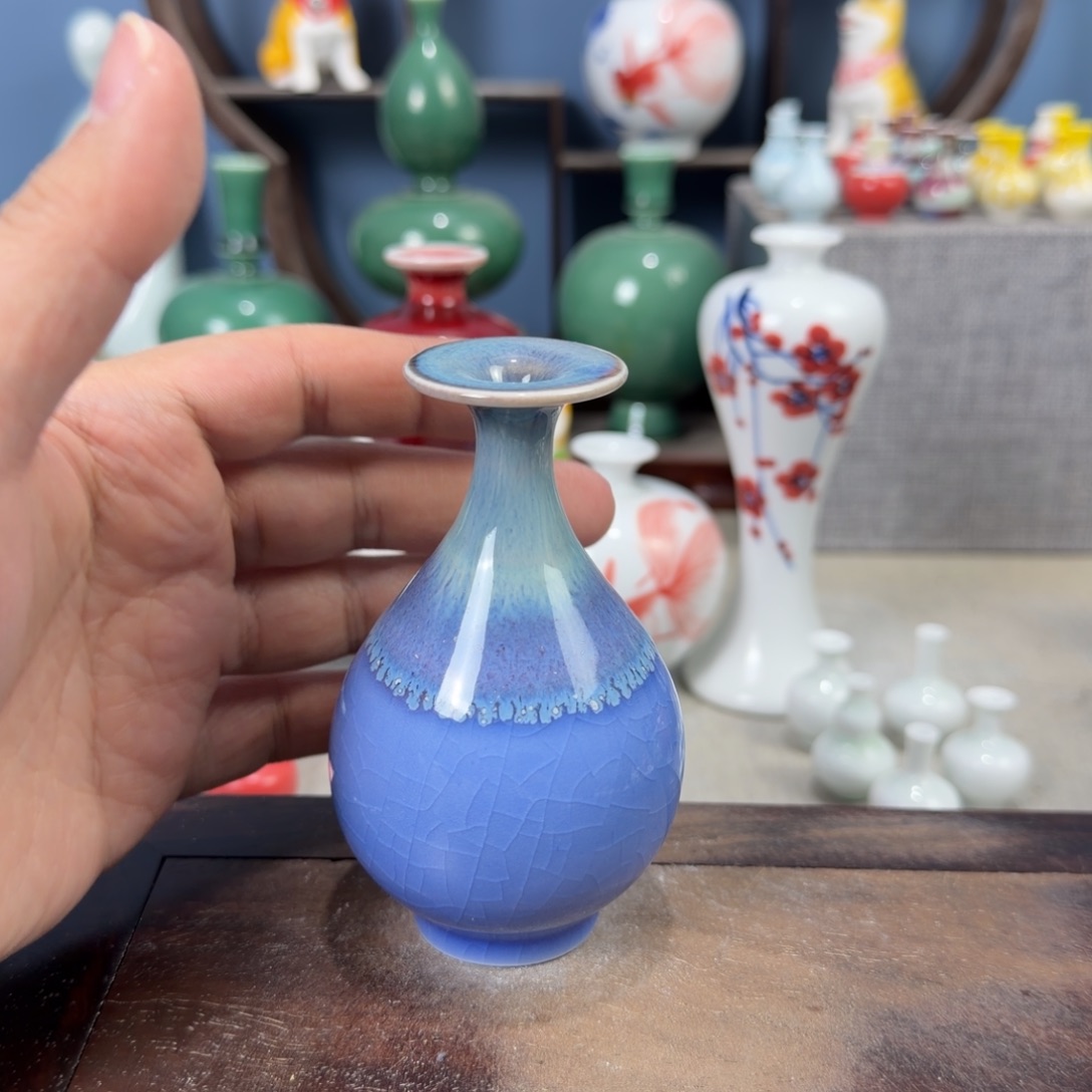 陶瓷手工小花器摆件