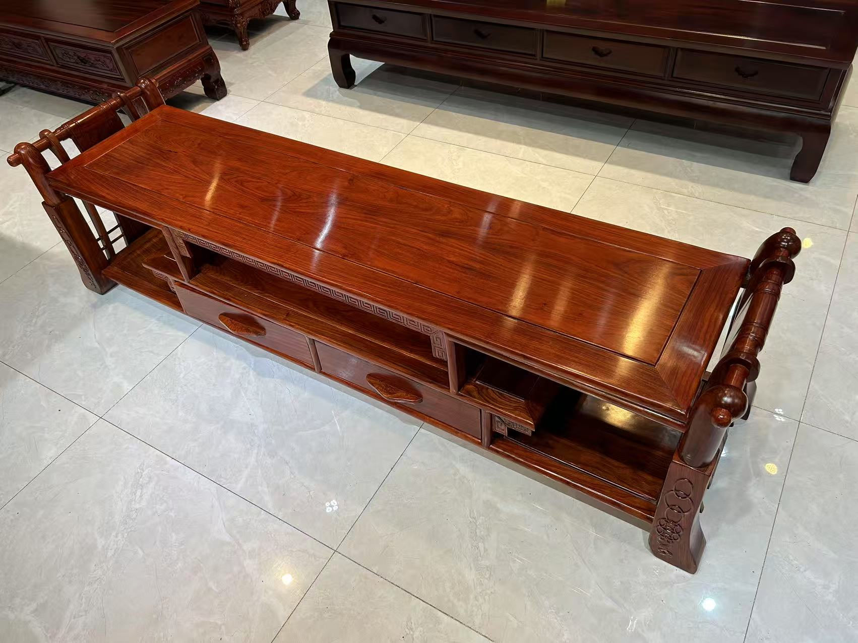 特价刺猬紫檀电视柜国标红木家具储物柜