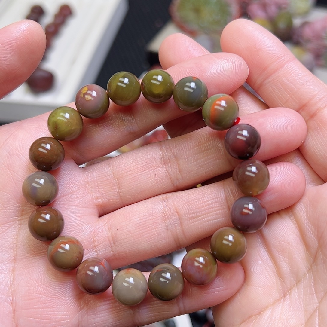 玛瑙/玉髓未镶嵌定制手串