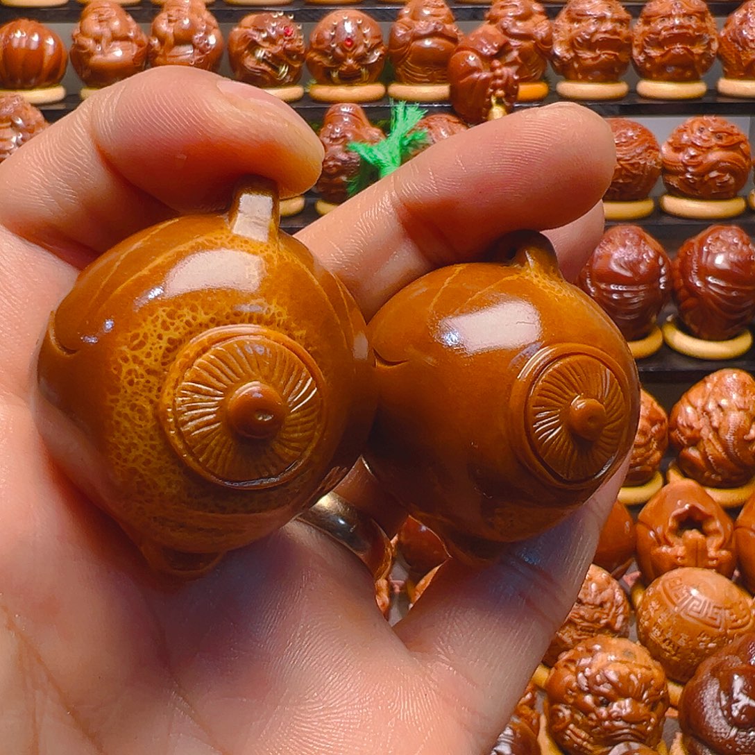 今***福手串/手链橄榄核把把壶一对4.0