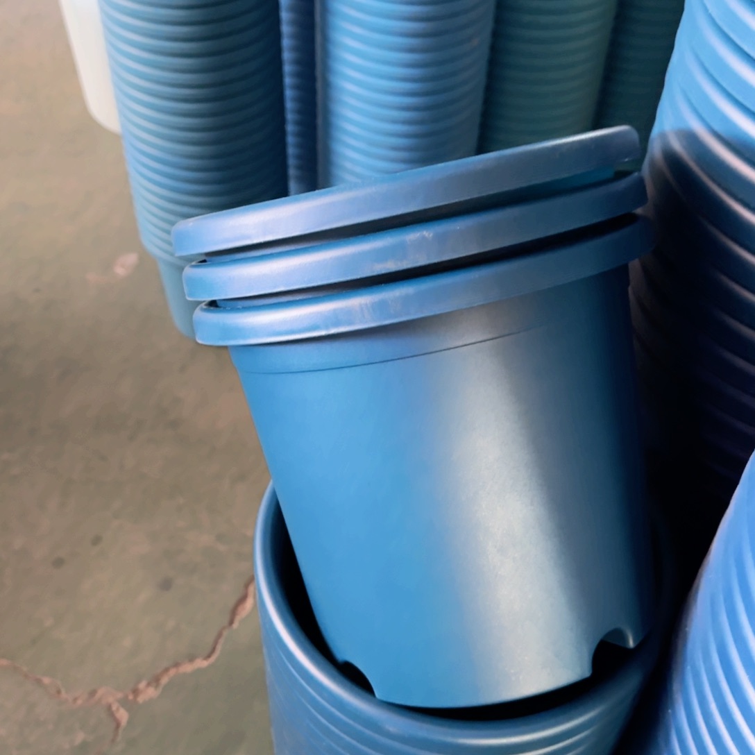 树脂四季盆4#无拖藏青色8