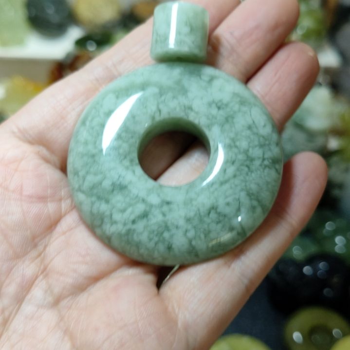 岫玉平安扣未镶嵌