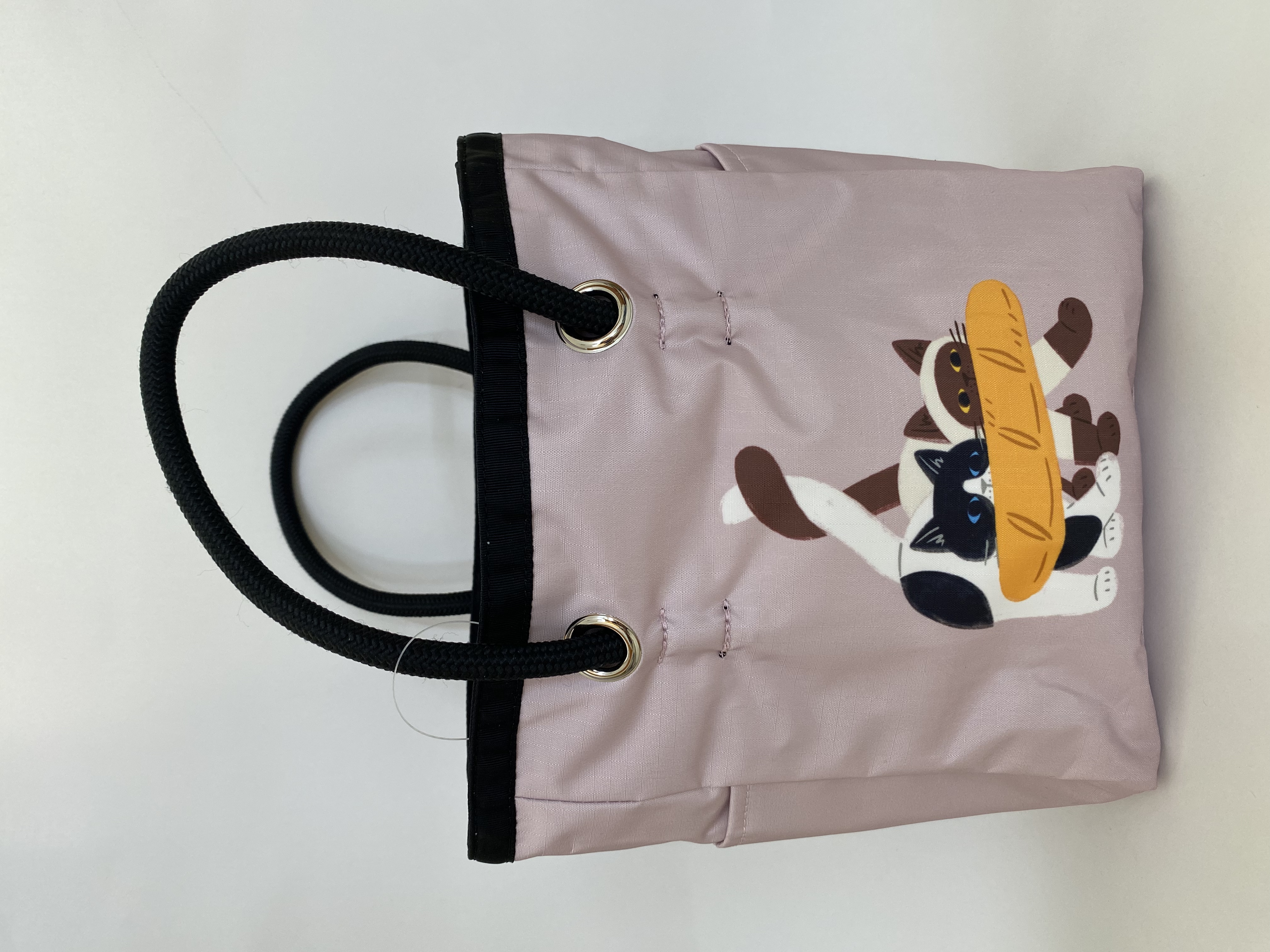 可爱俩喵咪双面托特包时尚百搭包包422