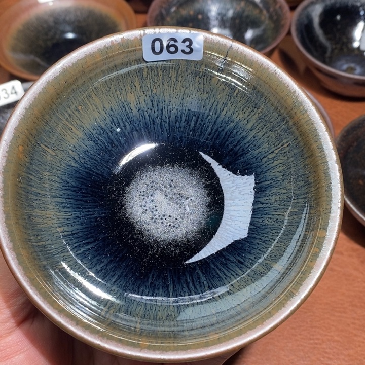 鈈***導茶盏建窑建盏茶盏主人杯063