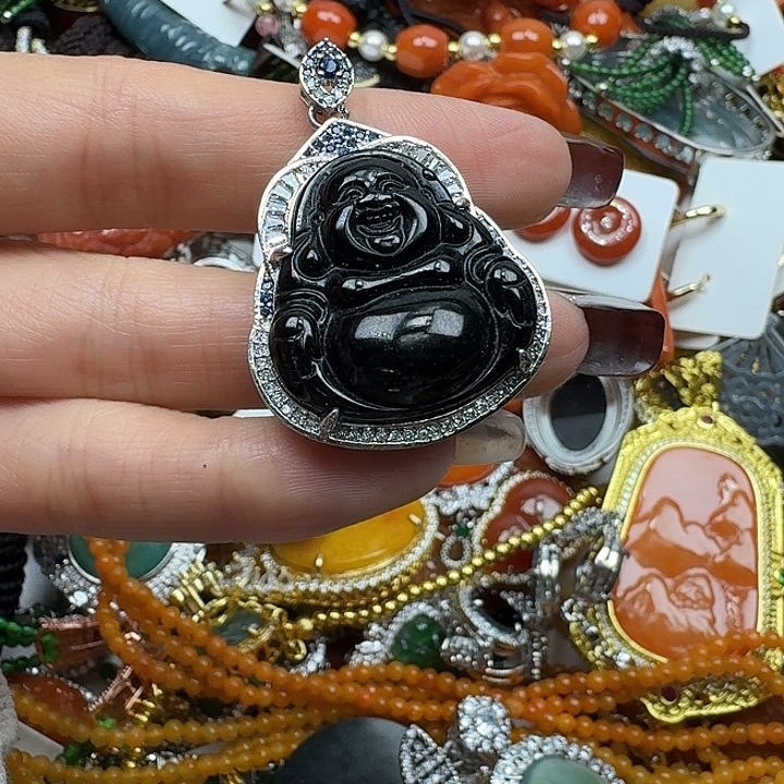 翡翠未镶嵌项链翡翠