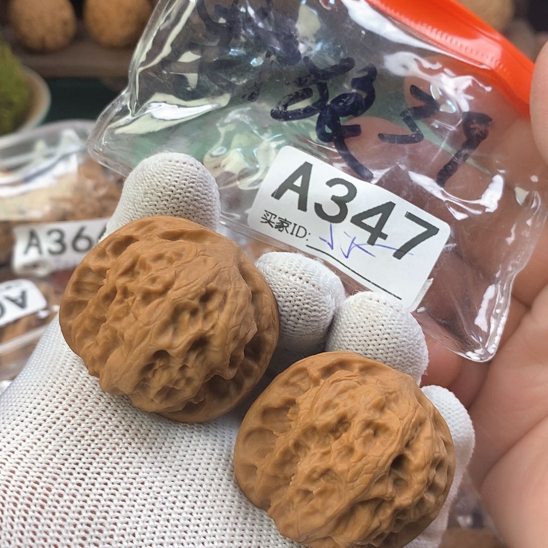 桃核把件野狼39尺。