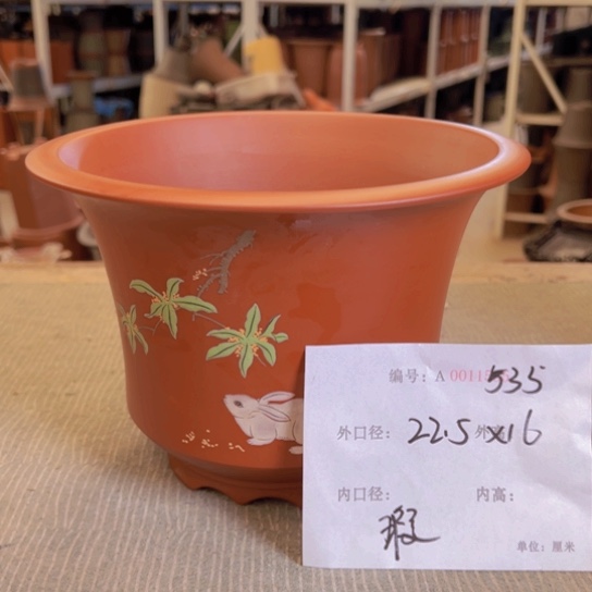 紫砂花盆紫紫砂盆