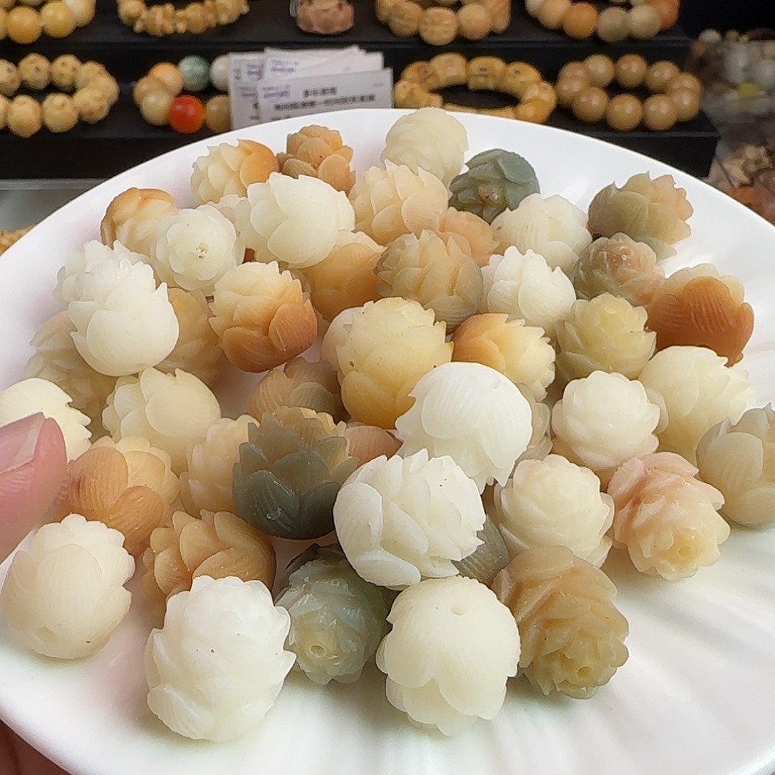 手串菩提根/象牙果瑕疵卡17多宝手修莲花20颗（2单宠10）