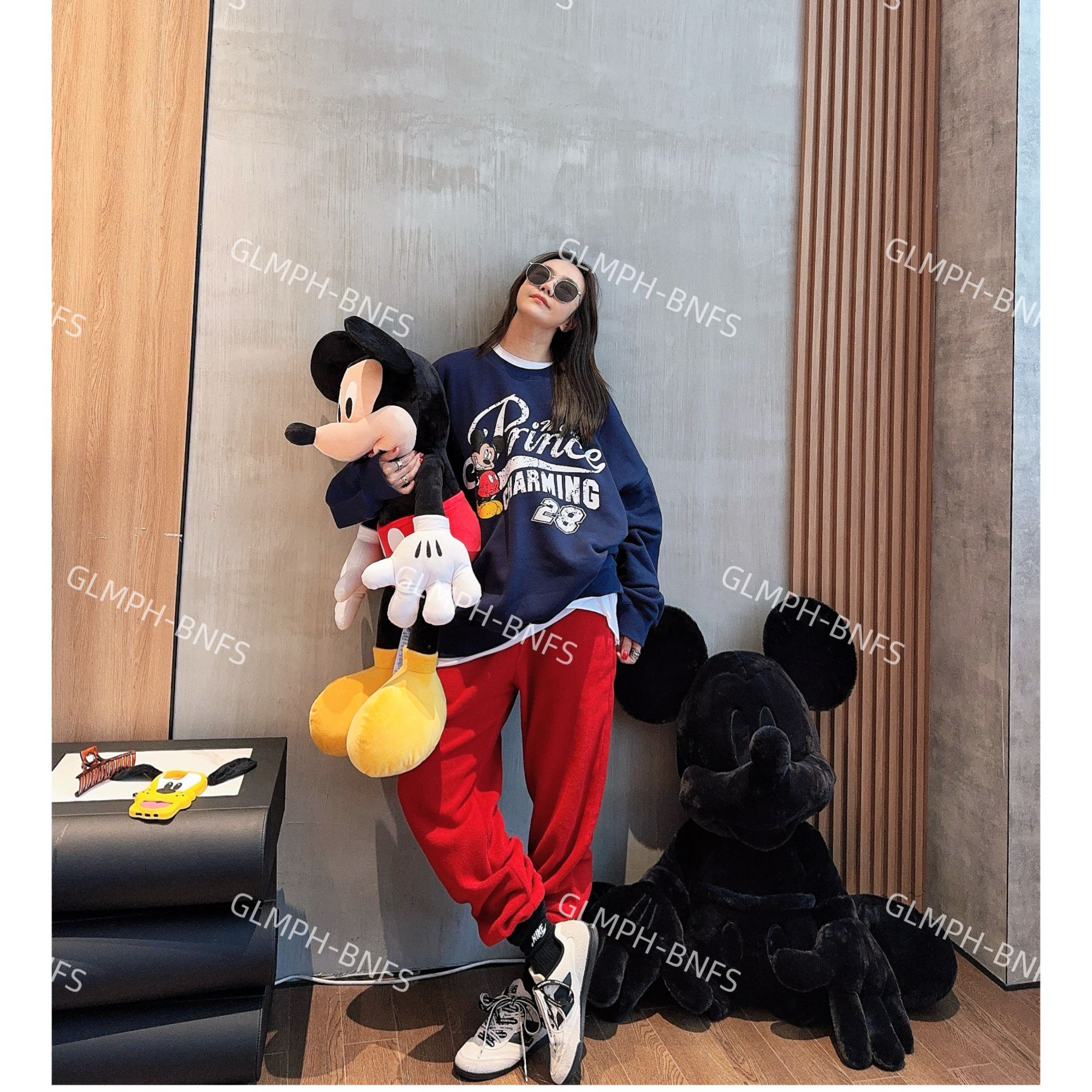 GLMPH-BNFS【治愈米奇】卡通米奇宽松圆领长袖休闲百搭卫衣-705