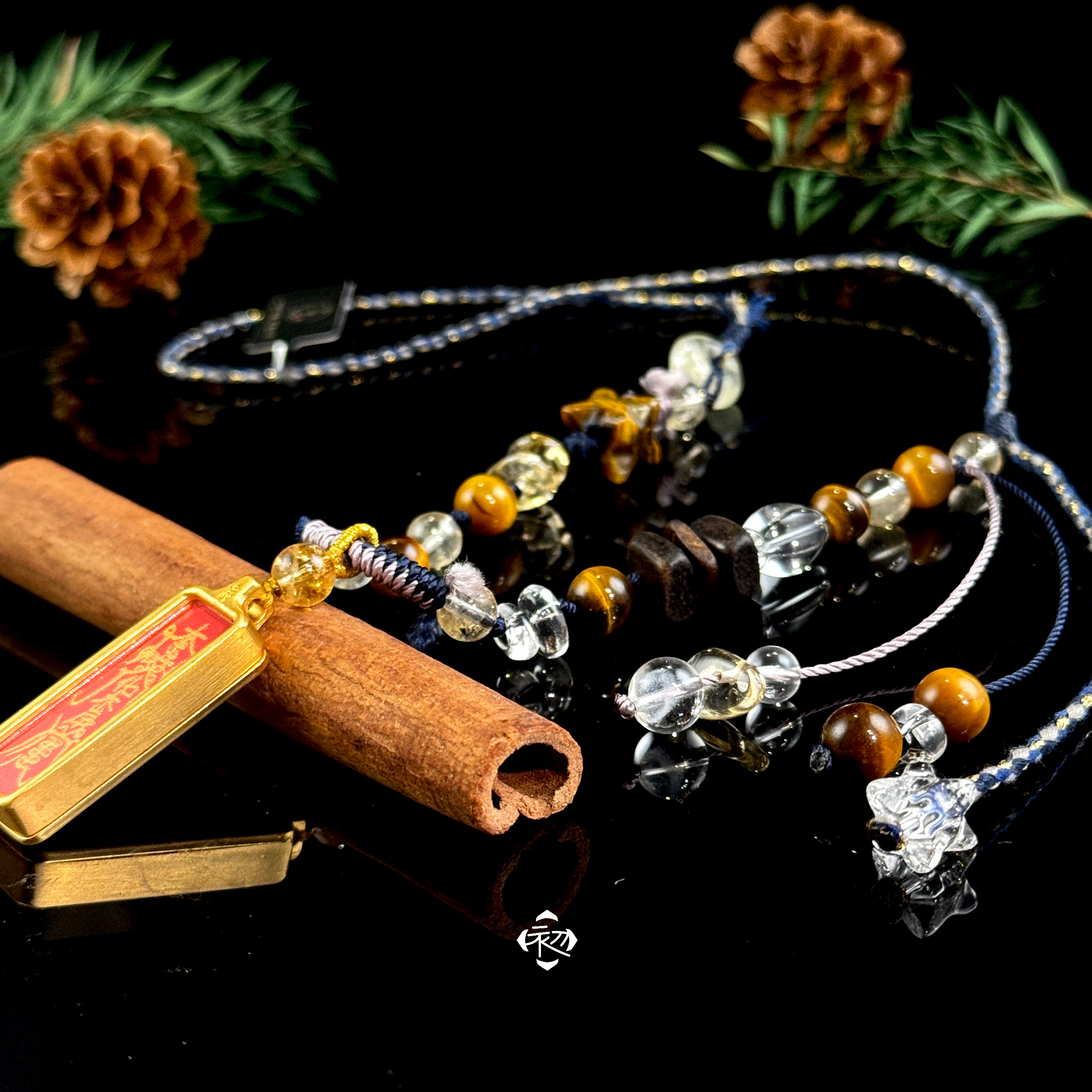 天然辰砂F1028T「岁·安」朱砂 岁安F 挂件 车挂 项链