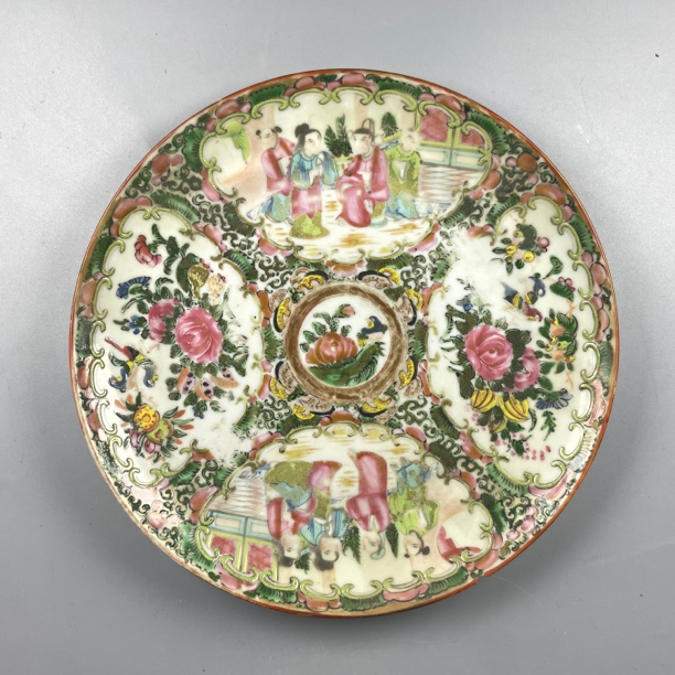 022031486 清晚期 广彩盘 hq 云南省文物总店